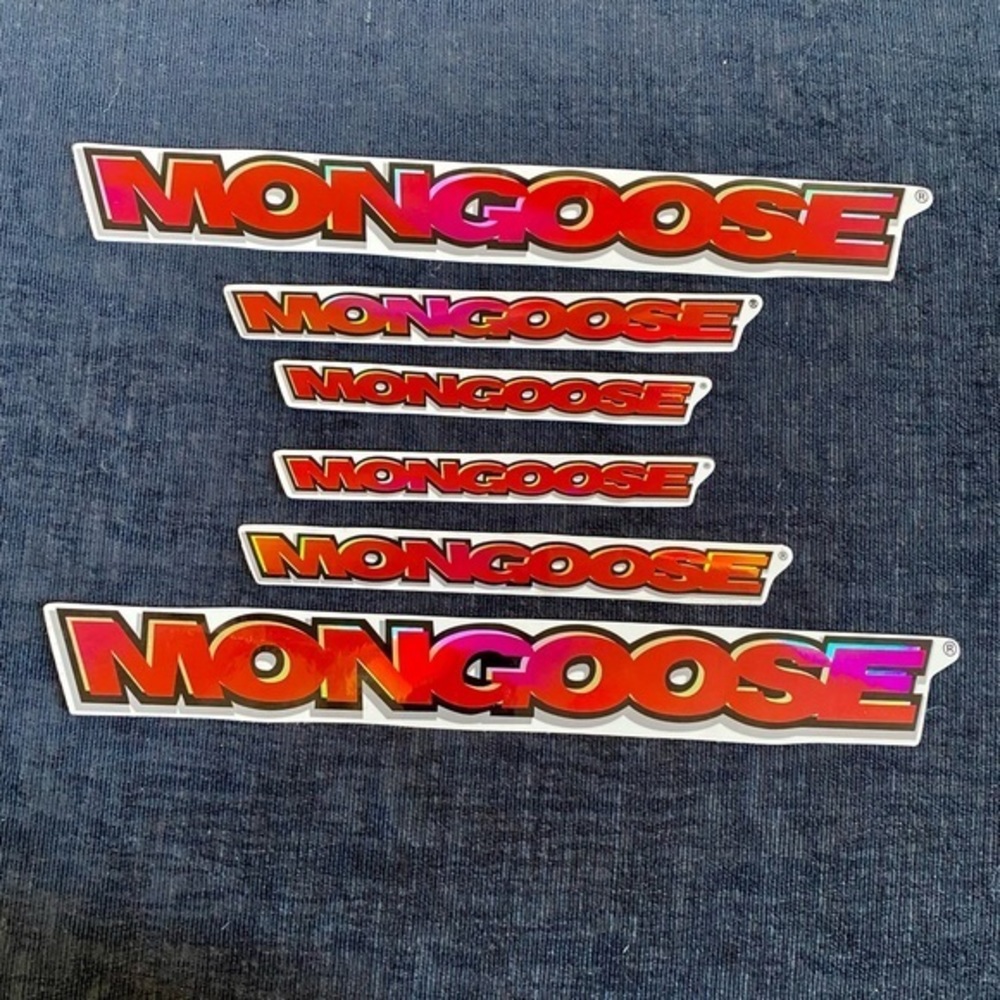 NOS Mongoose Stickers/Decals Old School Bmx